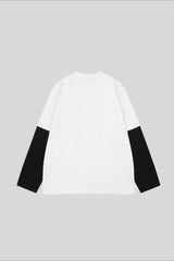 Grunge Eye Graphic Contrast Layered Tee