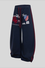 Vintage Embroidered Barrel Leg Sweatpants