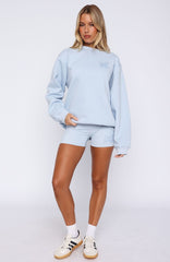 Love You Forever Bike Shorts Baby Blue