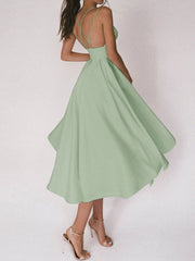 CAMRYN - CHARMY V-NECK STRAPPY DRESS