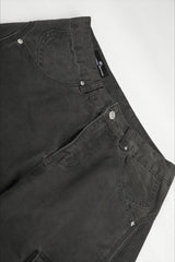 Studded Pocket Wide Leg Cargo Pants