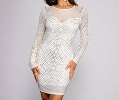 Mina Formal Heat Charming Stone Mini Dress