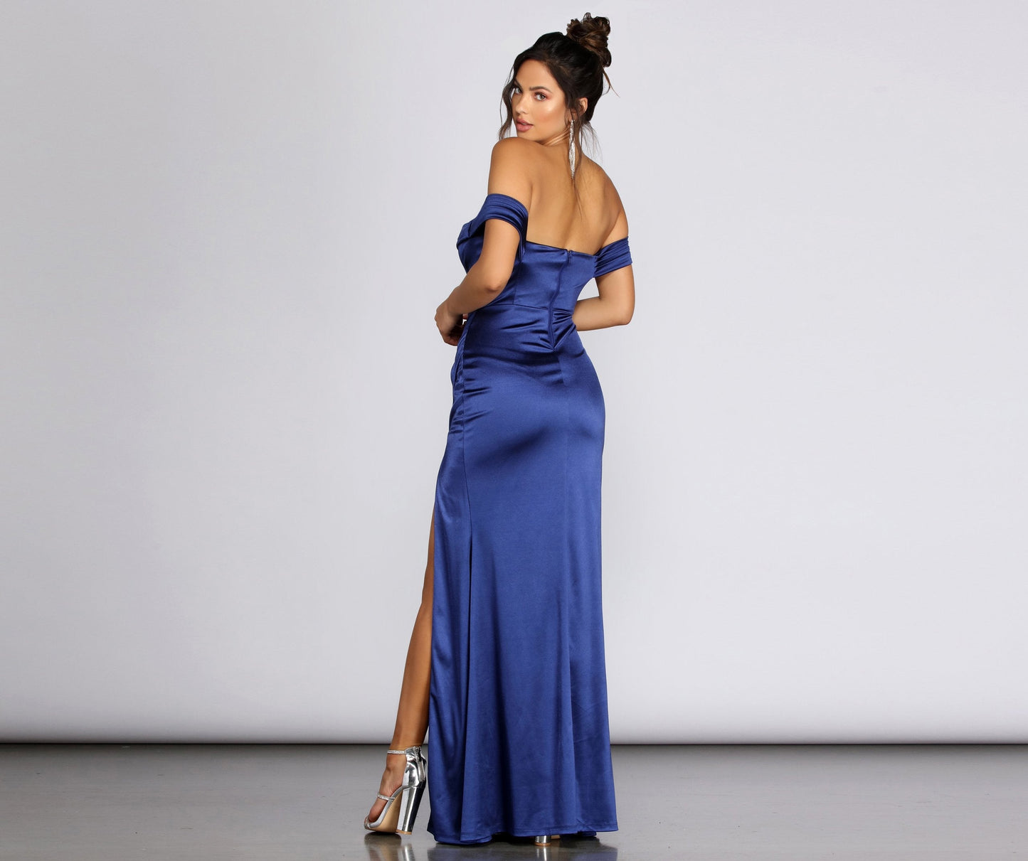 Madonna Satin Stylish Evening Gown
