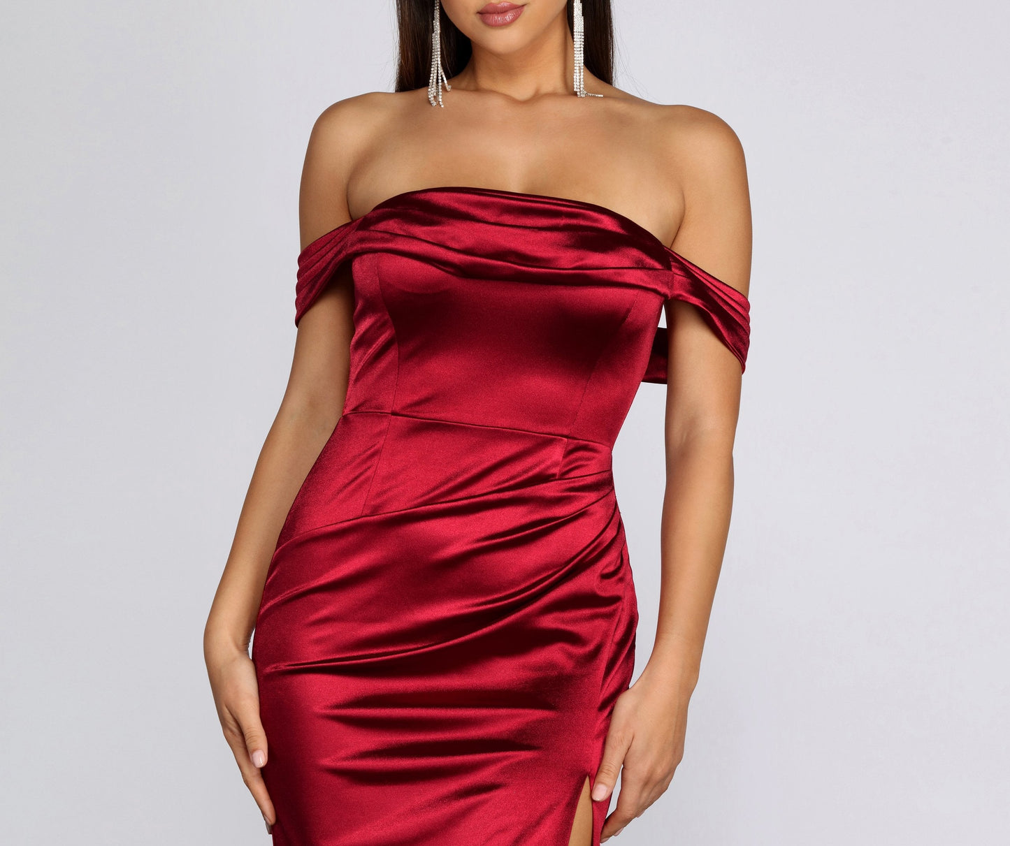 Madonna Satin Stylish Evening Gown