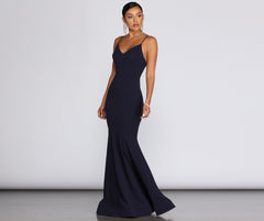 Raquel Cross-Back Stylish Mermaid Gown