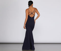 Raquel Cross-Back Stylish Mermaid Gown