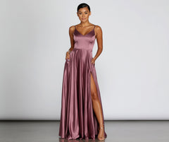Juliet Formal Stylish High Slit Dress