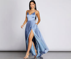 Juliet Formal Stylish High Slit Dress