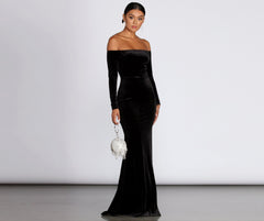 Ida Velvet Stylish Formal Gown