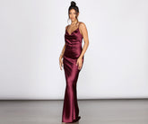 Londyn Formal Sleeveless Satin Dress - Lady Occasions