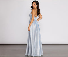 Elana Glitter Stylish A-Line Dress
