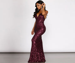 Gwendolyn Cross Stylish Back Sequin Dress