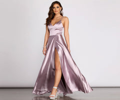 Ryder Satin Stylish A-Line Gown