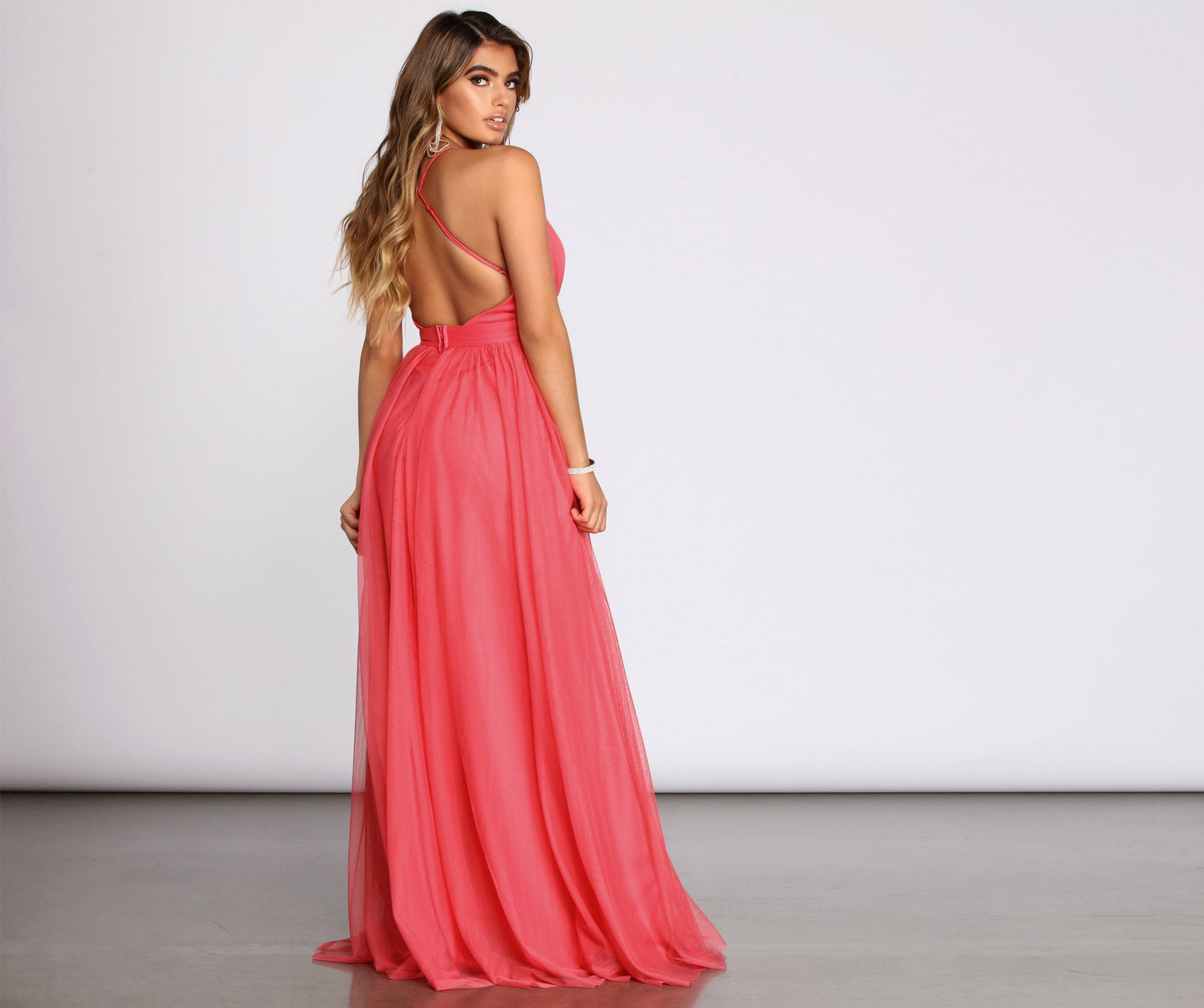 Jodi Tulle Stylish A-Line Dress