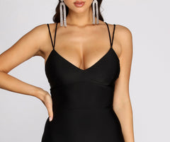 Maci Lace-Up Stylish Back Mermaid Dress