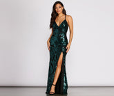 Annalise Scroll Sequin Cross Back Dress - Lady Occasions
