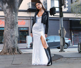 Charlie Metallic Knit Mermaid Dress - Lady Occasions