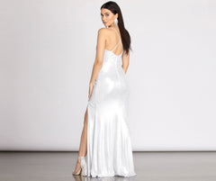 Charlie Metallic Stylish Knit Mermaid Dress