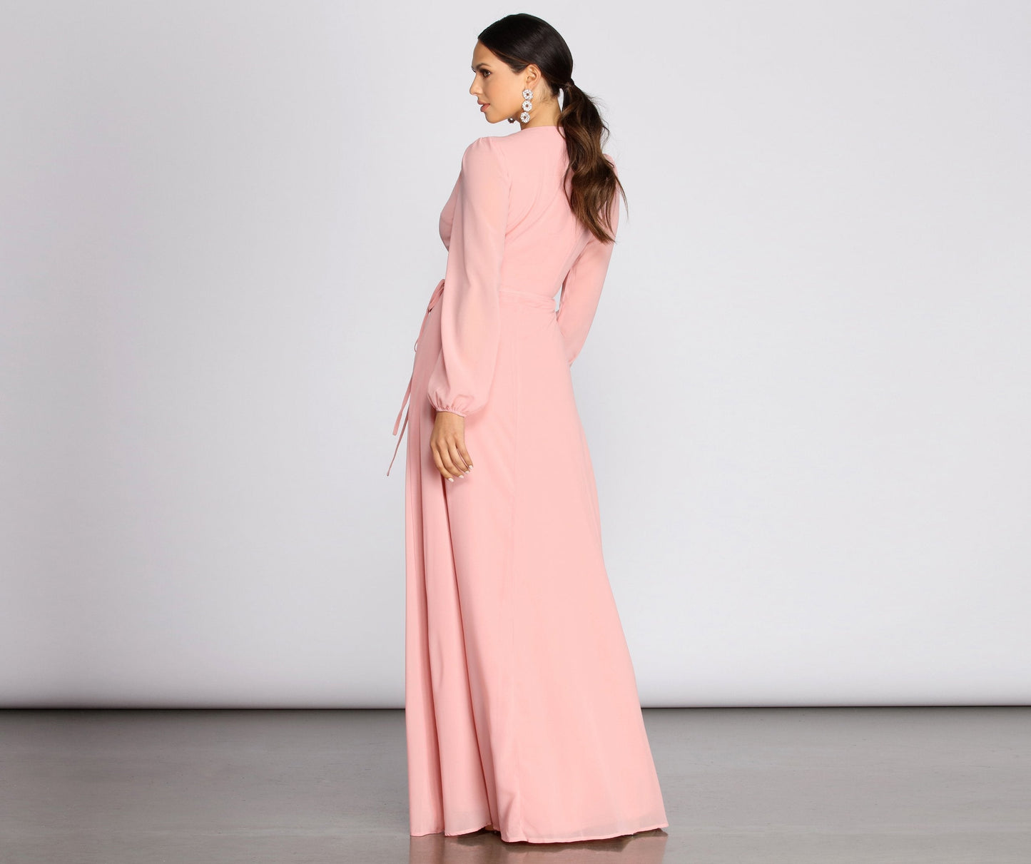 Jordan Chiffon Stylish Wrap Dress