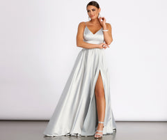 Juliet Formal High Slit Dress - Lady Occasions