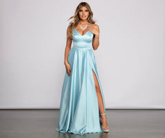 Juliet Formal High Slit Dress - Lady Occasions
