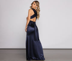Johanna Formal Convertible Charming Ties Satin Dress