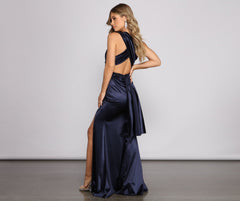 Johanna Formal Convertible Charming Ties Satin Dress