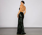 Lila Formal Open Back Sequin Mermaid Dress - Lady Occasions