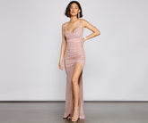 Celina Glitter Knit Mermaid Dress - Lady Occasions