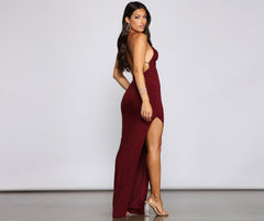 Lily Formal Stylish High Slit Dress