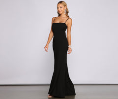 Bette Formal Open Charming Back Crepe Dress