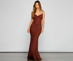 Camille Glitter Stylish Knit Mermaid Dress