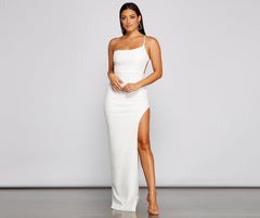 Alisha Asymmetrical Stylish One-Shoulder Formal Dress