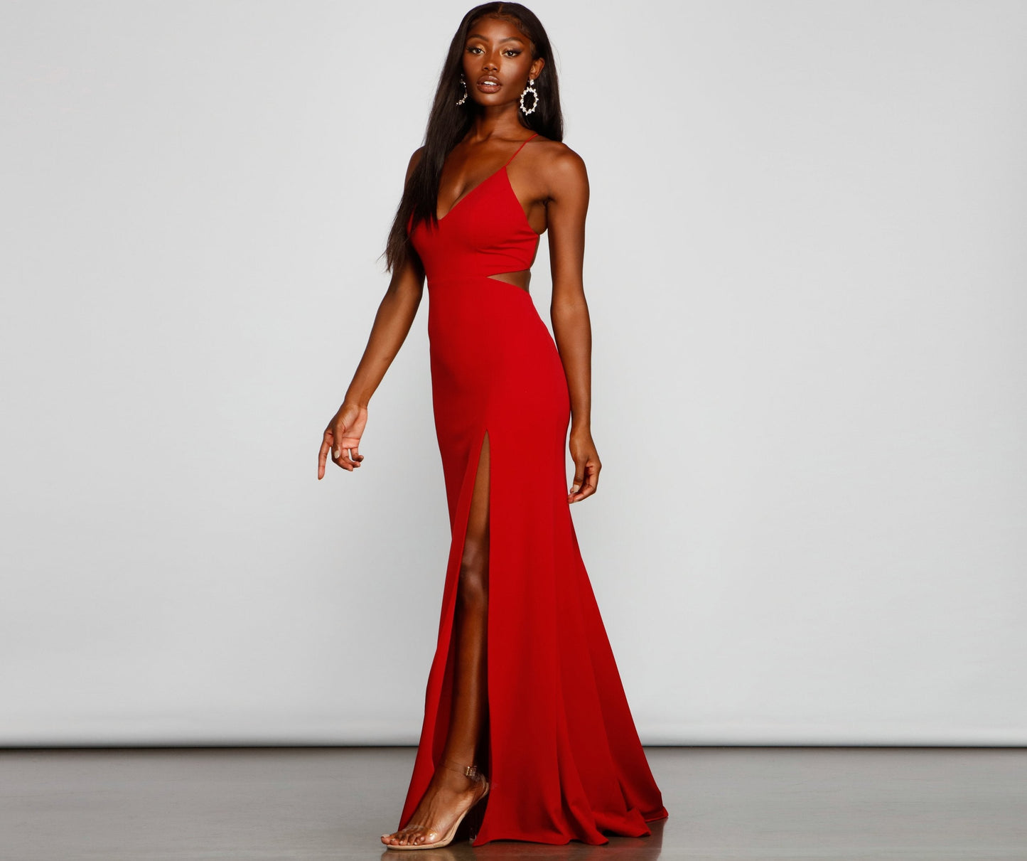 Jolie Formal High Charming Slit A-Line Dress