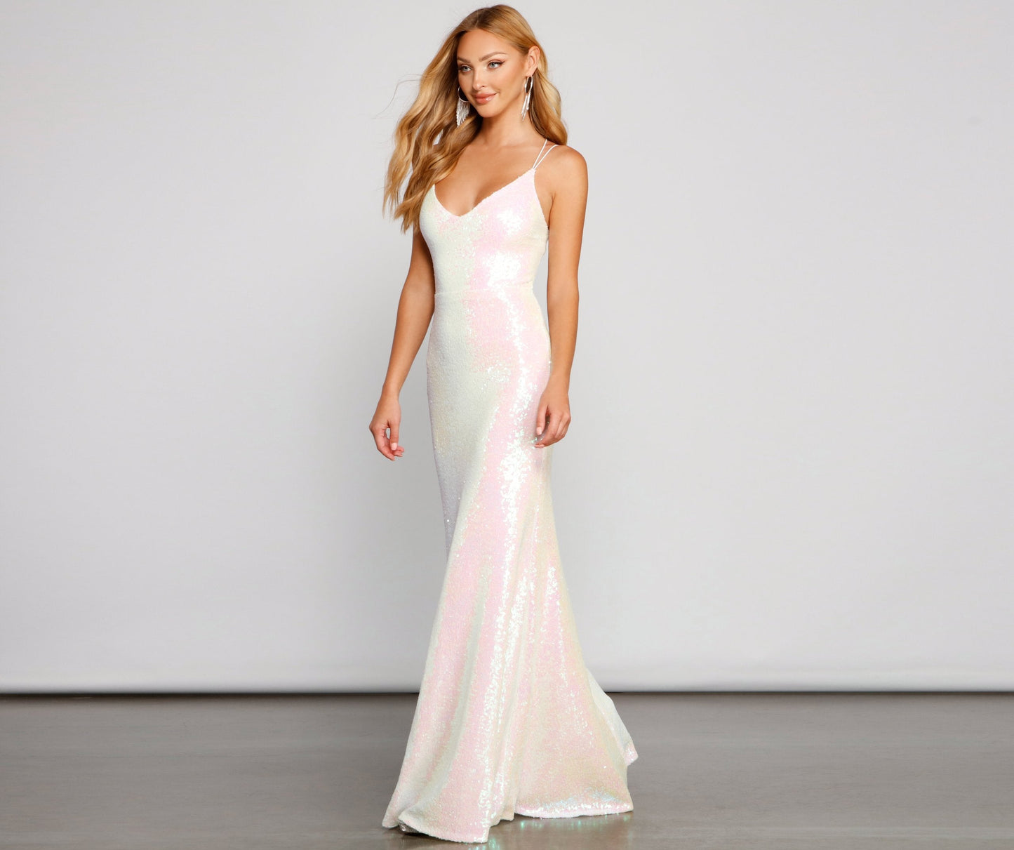 Irene Sequin Stylish Floor-Length Formal Dress