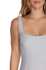 Leyla Formal Stylish Crepe Mermaid Dress