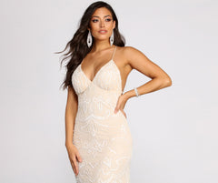 Marilyn Formal Stylish Beaded Dress