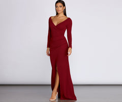 Eva Off The Charming Shoulder Mermaid Dress