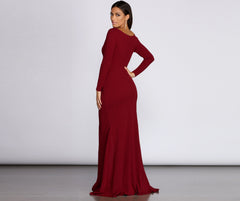 Eva Off The Charming Shoulder Mermaid Dress