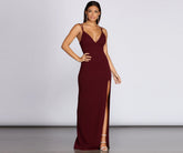 Bailey Strappy Formal Crepe Dress - Lady Occasions