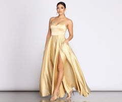 Juliet Formal High Slit Dress - Lady Occasions