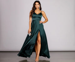 Juliet Formal High Slit Dress - Lady Occasions
