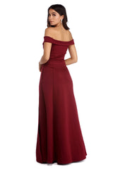Christine Off The Charming Shoulder Ball Gown