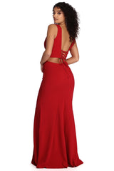 Roxanna Formal Lattice Charming Two Piece Dress