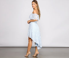 Loving Lace High Charming Low Skater Dress