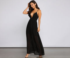 Effortless Beauty Stylish Chiffon Maxi Dress