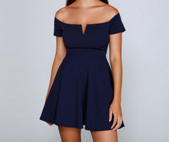 Fun And Flirty Charming Flared Skater Dress