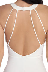 Babe In A Charming Backless Skater Dress