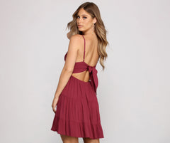 Casual Cutie Linen Skater Dress - Lady Occasions