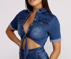 Dreaming of Stylish Denim Days Dress